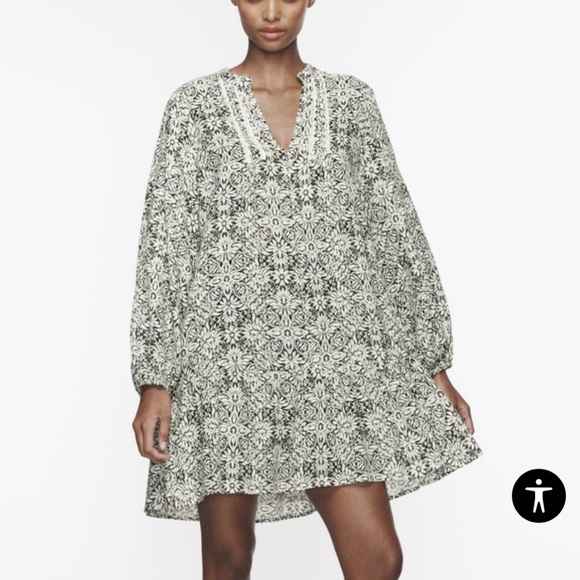 Zara Mini Flowy Dress - Picture 3 of 4